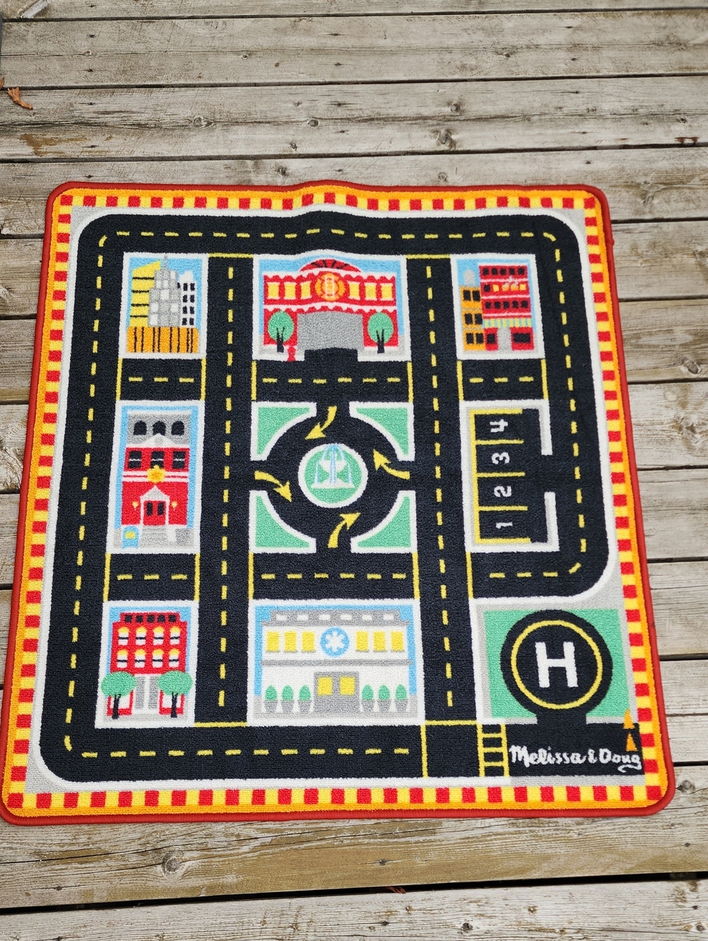 Melissa & Doug Kids Road Play Rug - Multi-Color - Picture 2 of 13